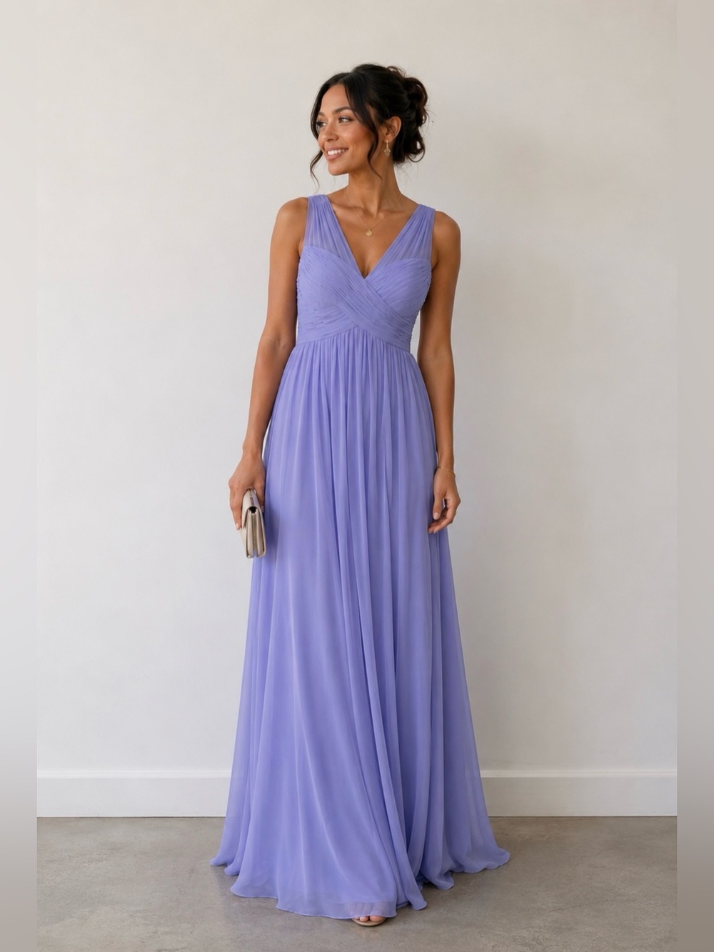 Ralph Lauren Evening Periwinkle Evening Gown